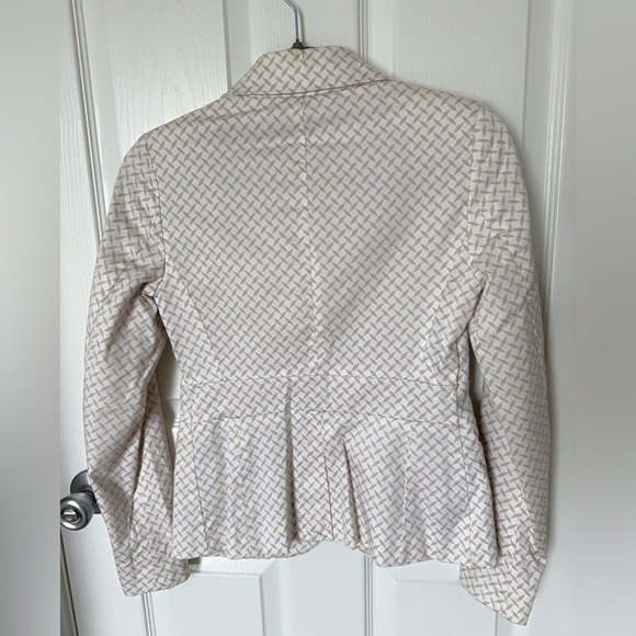 New York & Company Cream Tan Blazer Tailored Fit - Picture 2 of 6